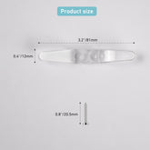 Plastic Transparent Blind Cord Cleat - Clear Cord Holder for Window Blinds - Child Safety Cord Winder - 8Pack (Includes Mounting Screws)